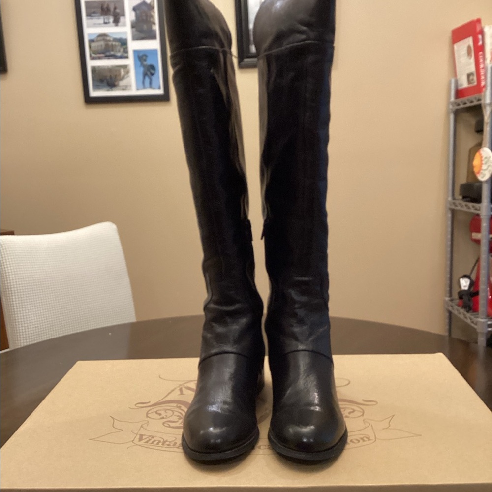 Nine West Black Leather Boots